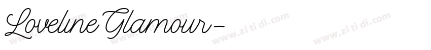 Loveline Glamour字体转换